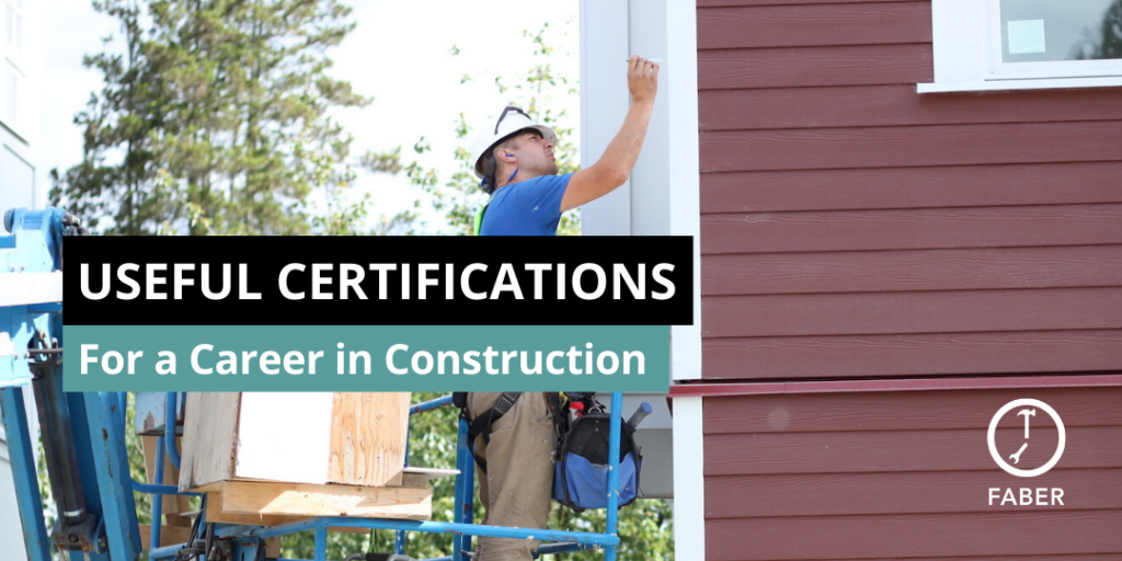 useful certifications for a career in construction